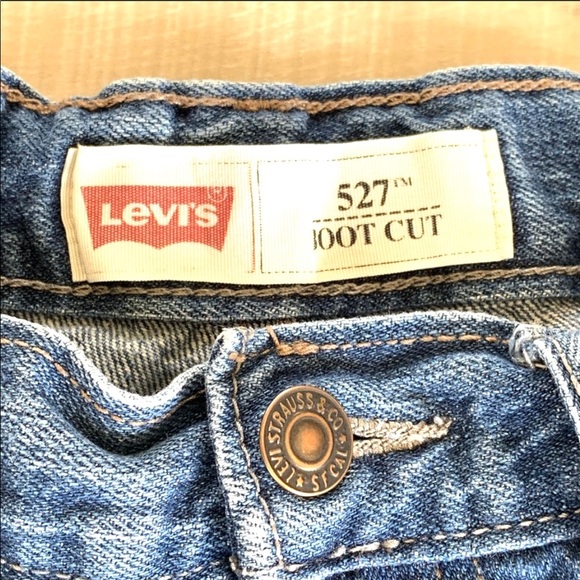 Custom Kids Upcycled Ombré Distressed Levi’s 527 Jeans - Picture 10 of 12